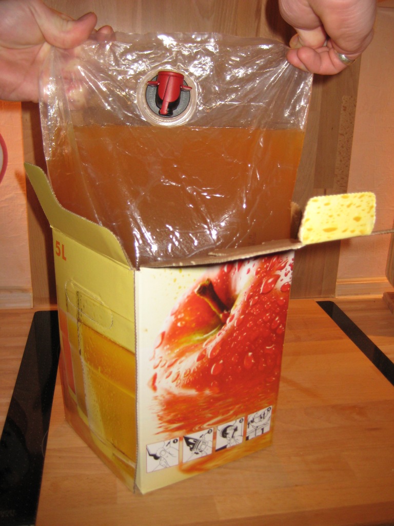 Abfüllung von heißem Saft in Bag-in-Box-Beutel